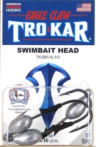 (12) Packs Trokar 5/0 Weighted Swimbait Head 5/16 Oz Hooks Brand New - Picture 3 of 4