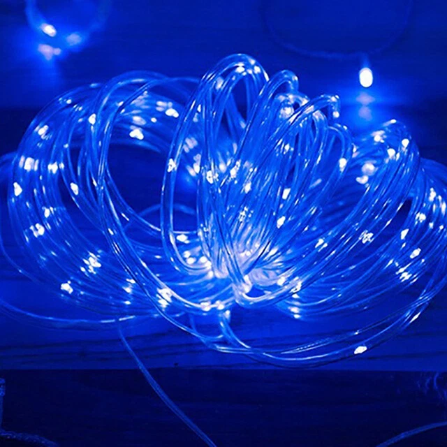 Outdoor Solar String Lights Rope Tube Lights Waterproof LED Garden Decor Lamp - Image 3 of 4