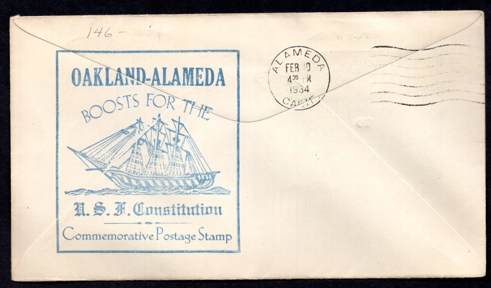 US 1943 ZEPPELIN 5TH TRIP OF U.S.S. MACON OAKLAND MOFFETT FIELD CALIFORNIA - Image 2 of 2