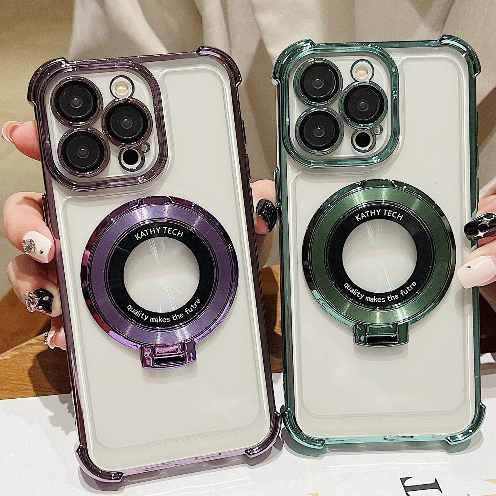 For iPhone 17 Pro Max 16 15 14 13 12 Shockproof Clear Case Magnetic ...