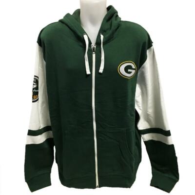 NFL Men's Green Bay Packers Zipper Hoody Sweatshirt Large