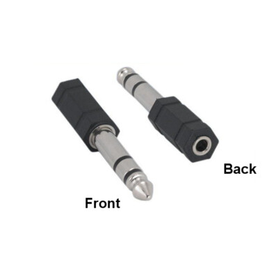 KNTK 6.3mm 1/4'' to 3.5mm 1/8'' AUX M/F Audio Adapter for Mic Car Tablet Phone PC