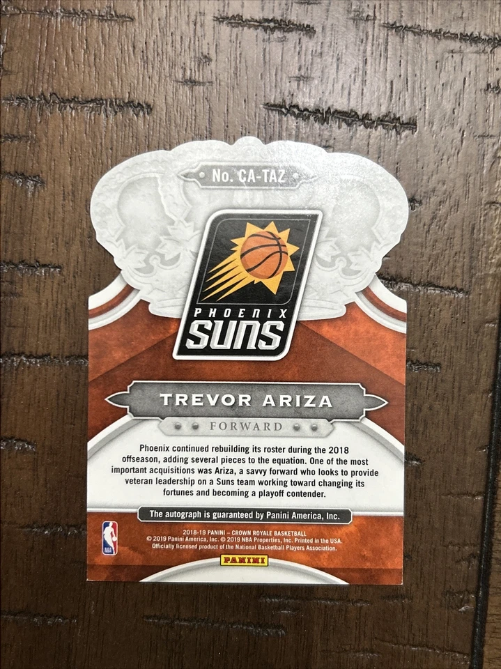 2018-19 Crown Royale RED Trevor Ariza  Auto SP! Phoenix Suns 5/49 🔥🔥 Lakers - Image 2 of 2