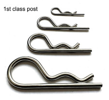R Clip  Beta Pins Clevis Brake 1mm 1.2mm 1.5mm 2mm 2.5mm 3mm 3.5mm  BZP & 304