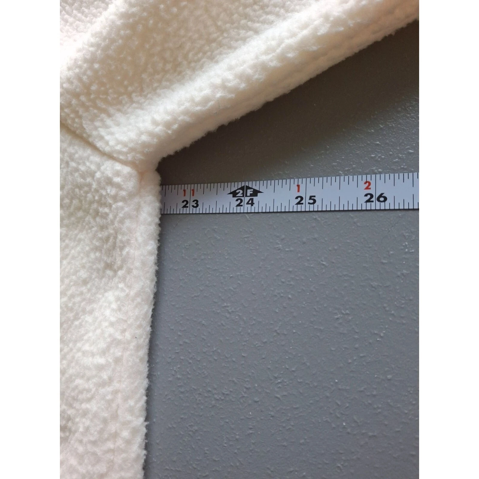 OFF WHITE Michael Kors Sherpa Felpa Felpa Maglione Donna Grande Crema Tasca Canguro