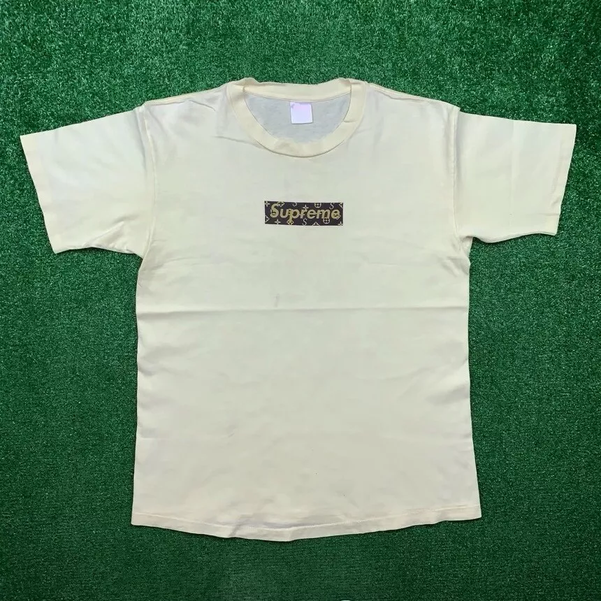 2000 Supreme LV Monogram Black Box Logo Tee