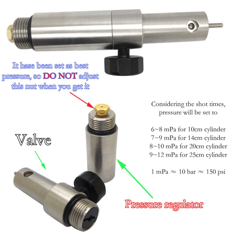 Kit CO2/HPA Regolato Per Pistole Crosman 1377 2240 1322 2250 - 12g, Pompa PCP, In Lega Di Alluminio