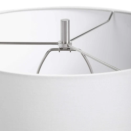 WAVES CONTEMPORARY SCULPTED CERAMIC 28" TABLE LAMP HAND FINISHED 28467 - Picture 4 of 5