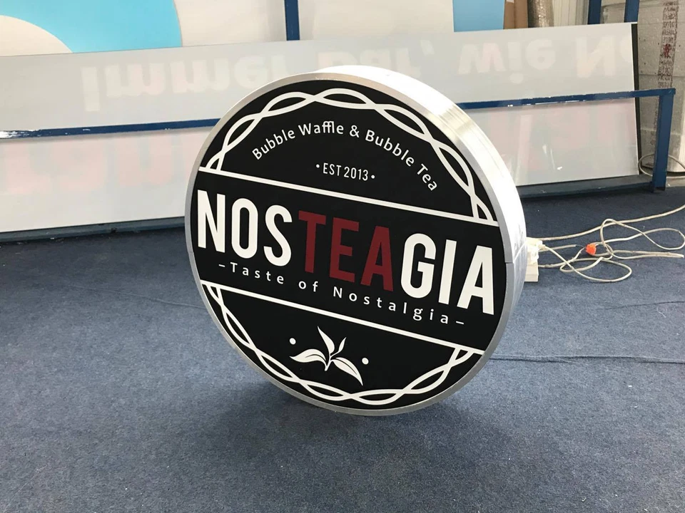 LED Leuchtreklame rund 1-seitig 80cm ohne Grafik inkl. Lieferung - Bild 2 von 4