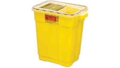 BD  Chemotherapy Sharps Collector (Yellow, Liquid Absorbing Pad) 72 L / 19 Gal