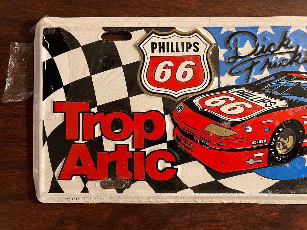 Dick Trickle 1990 Nascar Racing Phillips 66 License Plate | eBay