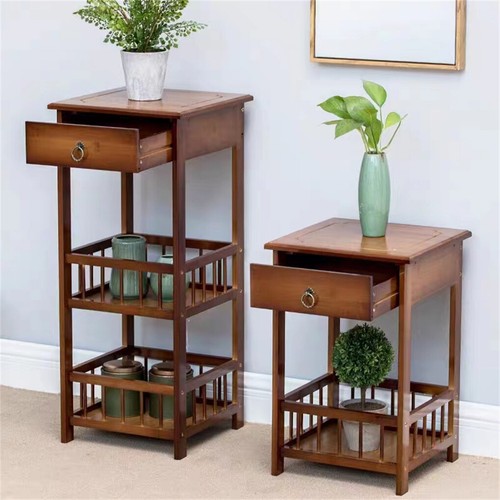 Classic Bedside Table Nightstand Storage Cabinet Drawer Unit Plant Flower Stand - Picture 9 of 17