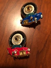 Lunch At The Ritz CANNOLI CONVERTIBLES clip Earrings: NEW & NEVER WORN!!