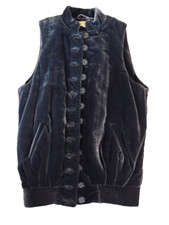 Nwt*catherine Malandrino Velvet Vest**size - 4*color - Slate