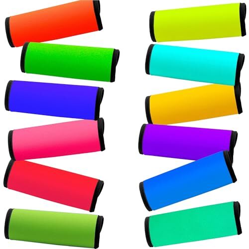 Luggage Handle Wrap 12 Pack-Bulk Luggage Handle Wraps for Suitcases Mixed 12