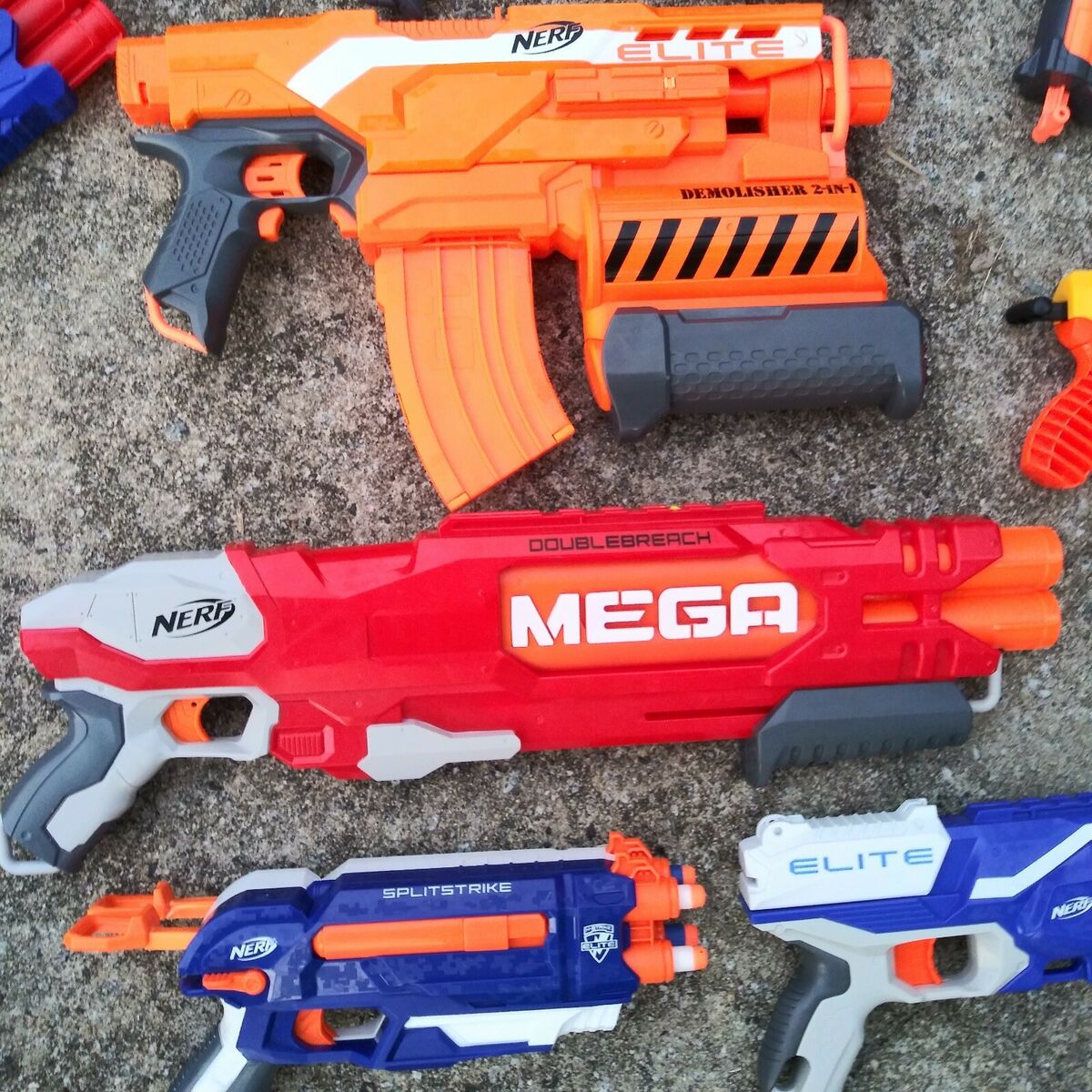 12 NERF Gun Lot MKII, Splitstrike, Hyperfire, Double Breach 12 NERF Gun Lot MKII, Splitstrike, Hyperfire, Double Breach