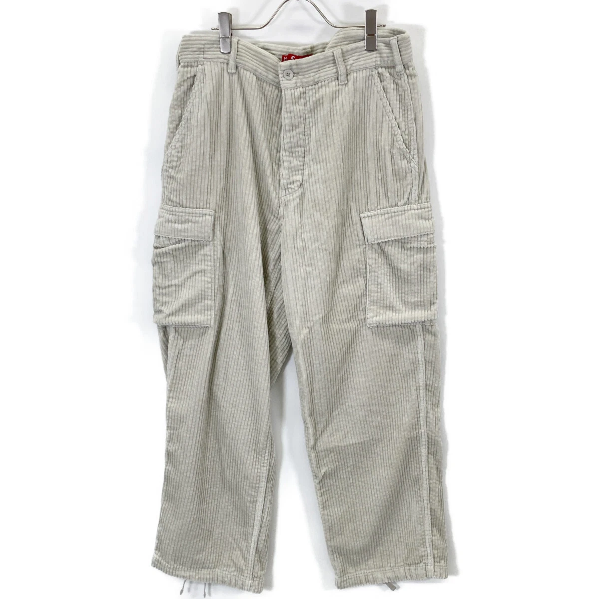 Bas de pantalon cargo velours côtelé large gris Supreme 24FW gris 32 gris