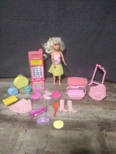Vintage 1995 Barbie Doll Phone Clothes Vintage Lot
