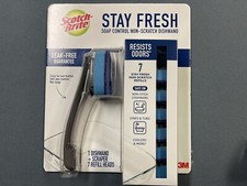 NEW Scotch-Brite Stay Fresh Soap Control Non-Scratch Dishwand and 7 Refill Heads