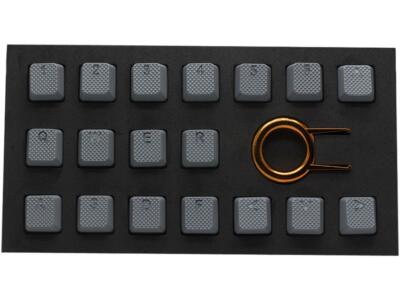 Tai-Hao KDTHUS018C03GY101 Grey Rubber Keycap Set (18)