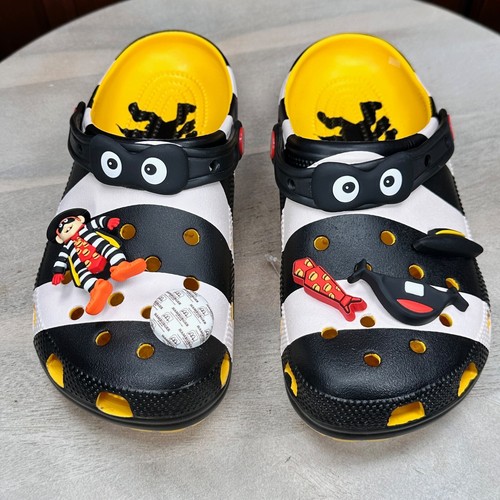 Sandali Zoccoli Classici Crocs X McDonalds Hamburglar Edizione Limitata Varie Taglie - Foto 12 di 14