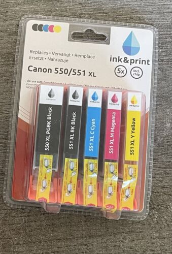 Cartouches d'encres Ink&Print Canon550/551 XL - Photo 1/1