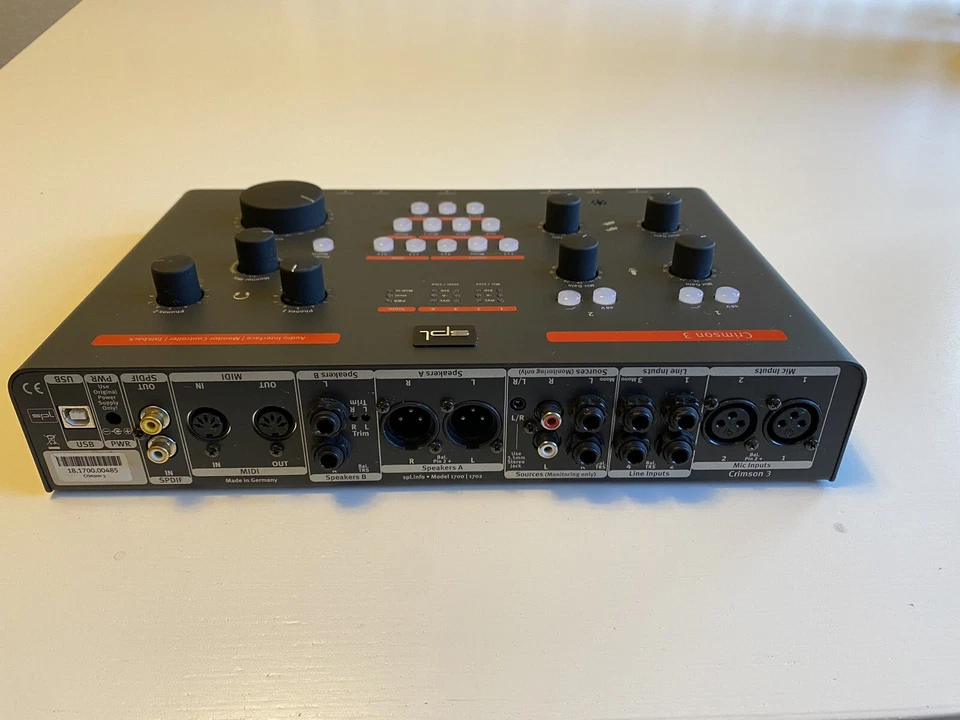 SPL Crimson Model 1700 V3 USB, Matrix Monitor Controller, Talkback (Black) - Image 3 of 4