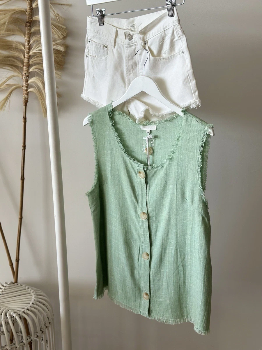little lies linen top