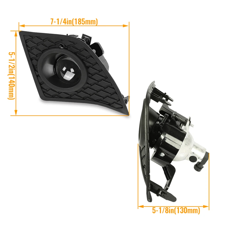 For 2014 2015 2016 Lexus IS250 IS350 F-Sport Fog Lights w/Switch+Harness+Bulbs - Image 3 of 4