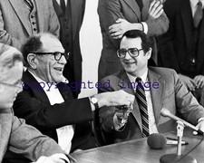  Bill Veeck White Sox 1/29/1981  Comiskey Park Jerry Reinsdorf   B+W 8x10 F