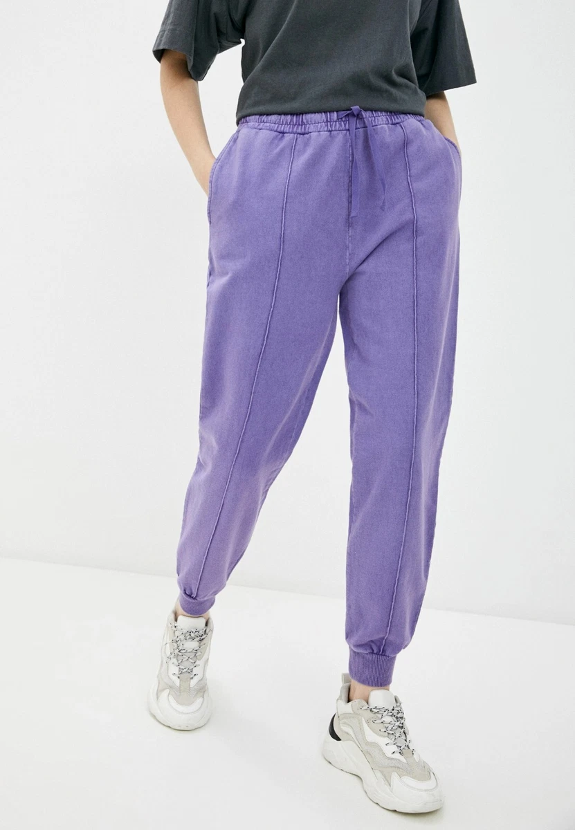 TOPSHOP Purple Seam Detail Joggers TS189 eBay