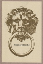 Exlibris - WERNER KLEMKE - 3 Unsigned For Sel...