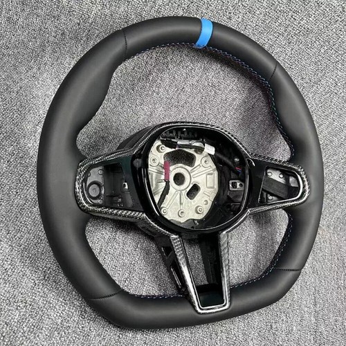 Heat Carbon Fiber Steering Wheel For BMW G30 G87 G80 G82 G81 F90 G06 G05 G20 G22 - Picture 7 of 11
