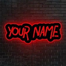 Custom Neon Sign Personalized Name or Logo, LED Night Light, Acrylic Wall Decor