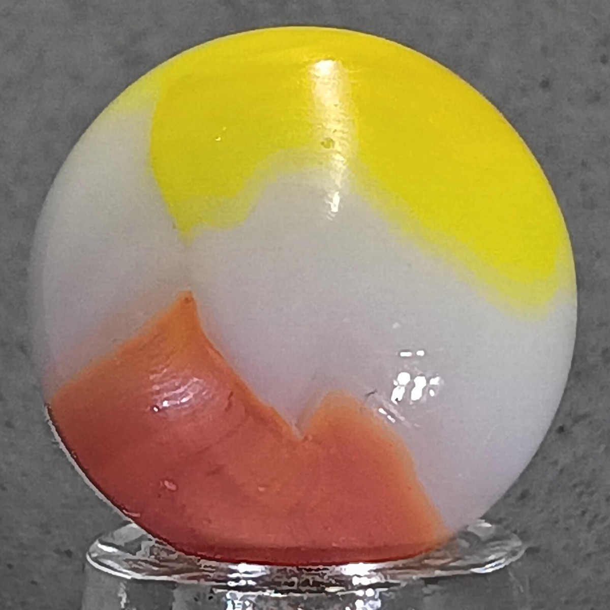 Vintage Vitro All-Red Marble .61 Inches Near-Mint Condition