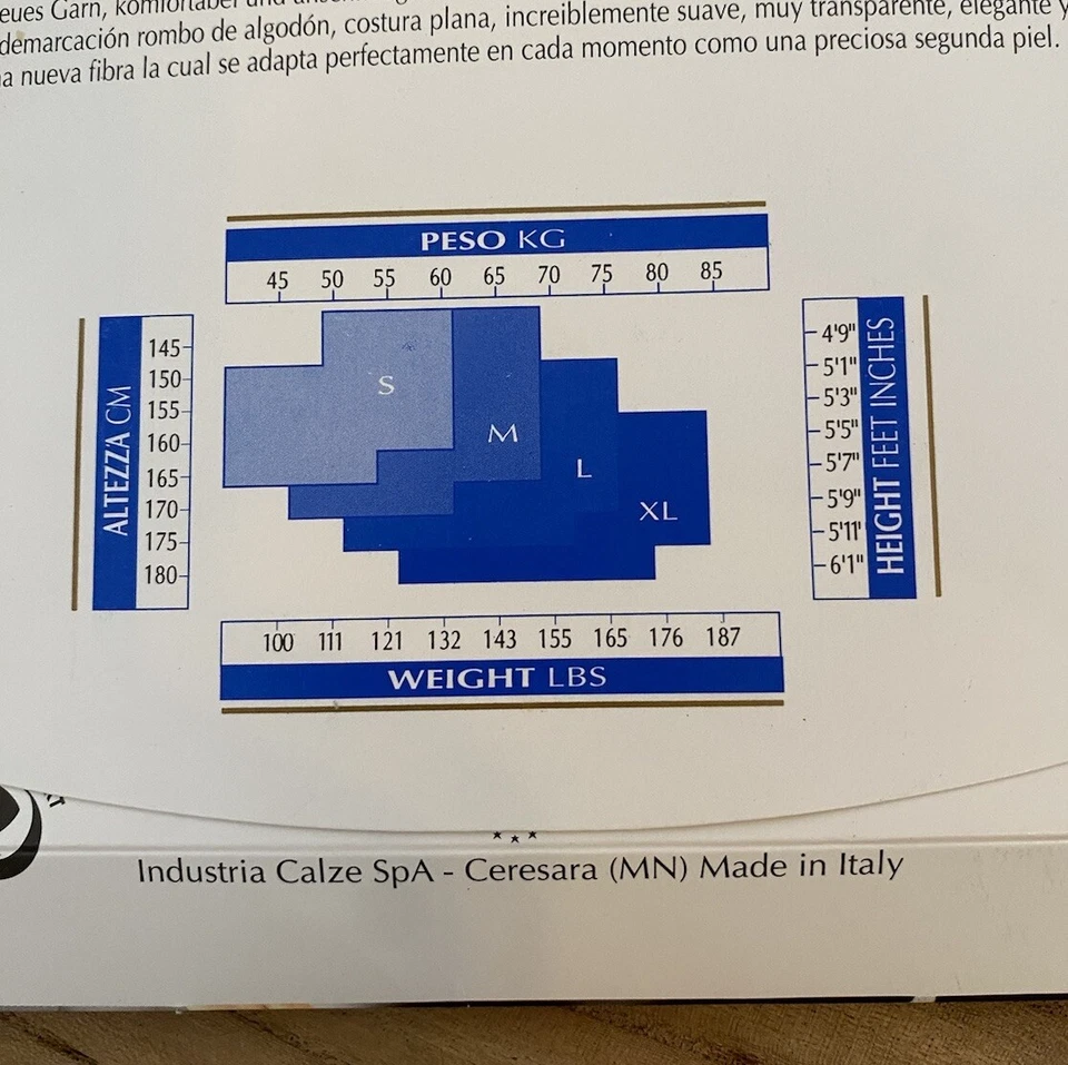 OROBLU CARAT 13 Den NUDE Soft Touch Very Sheer Tights Pantyhose SZ M New Elegant - Image 4 of 4