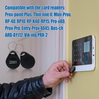 26 Bit Black Proximity Keyfobs 125KHZ H-ID Compatible Frequency Bit Keyfob