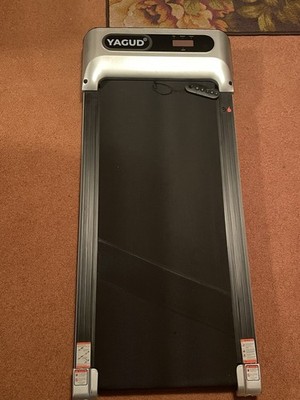 YAGUD Walking Pad Under Desk Treadmill Slim, Quiet,Portable,Black, Used,remote