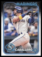 2024 Topps #495 Jose Caballero Seattle Mariners Baseball Card
