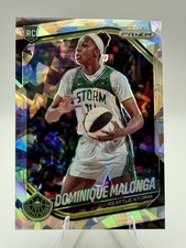 2025 Panini Prizm WNBA #116 Dominique Malonga Ice Prizms