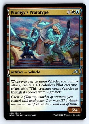 Prodigy's Prototype 231 Uncommon Kamigawa: Neon Dynasty Magic: The Gathering LP