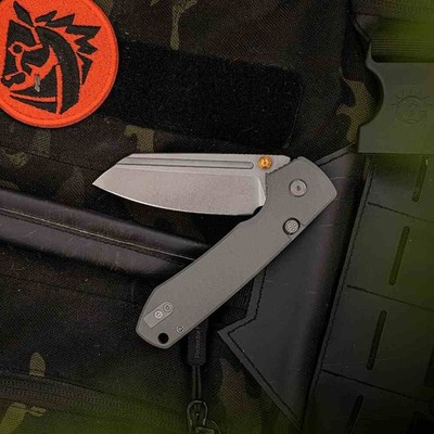 VOSA2930 Vosteed Raccoon 2.0 Modified Sheepsfoot Blade 14C28N Steel Gray G10 Han