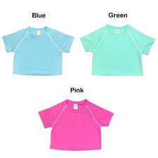 Member's Mark Girls Sandwash Tee, Short Sleeve, Crewneck with Contrast Piping