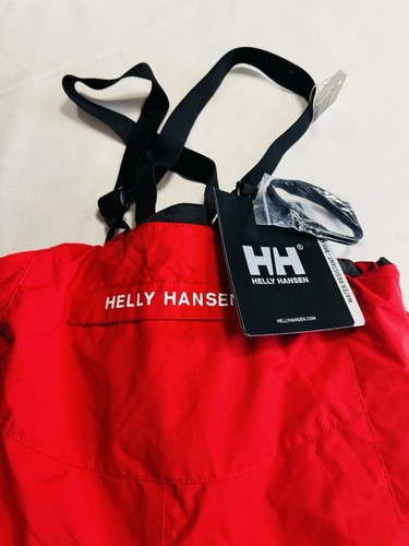 Helly Hansen Red Isolation Ride Waterproof Boys Ski Salopette Age 12 Years, New - Picture 2 of 7