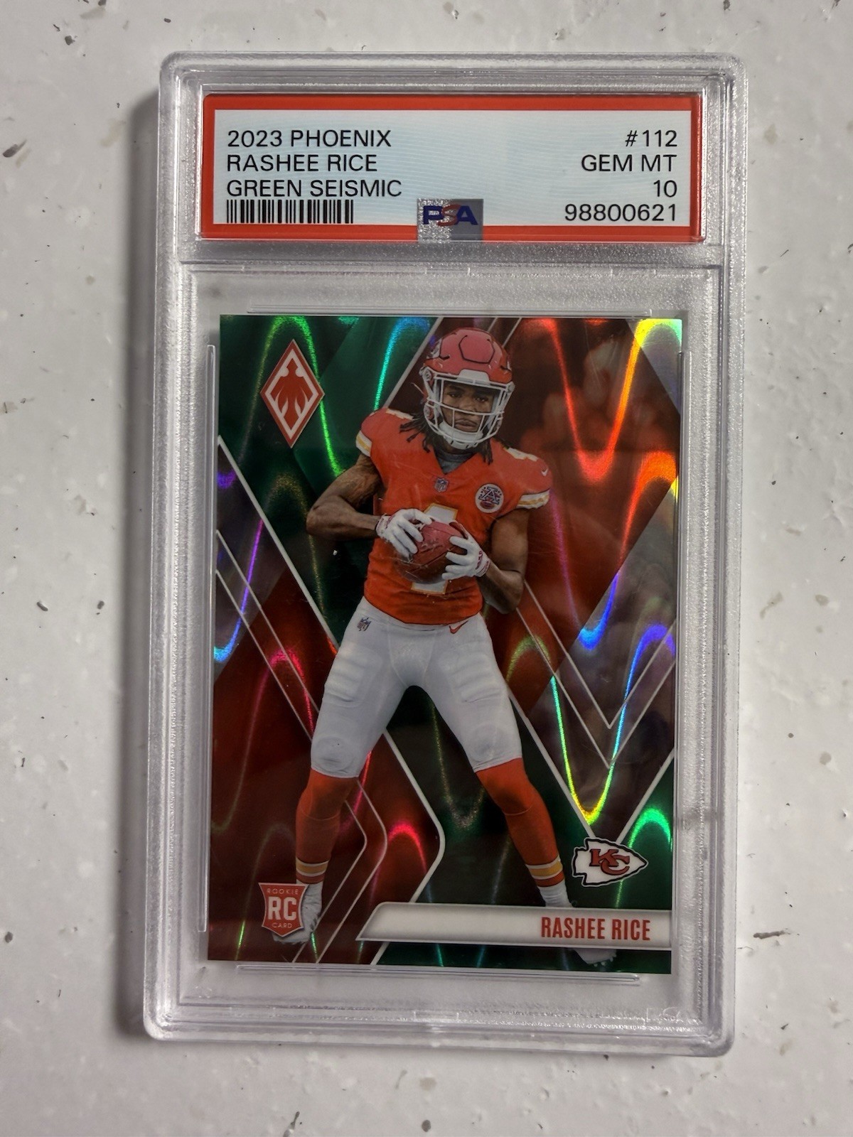 Rashee Rice Panini Phoenix #112 Green Seismic
