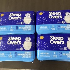 Cuties Sleep Overs, Pants/pull ups, Youth XL 85-140 lbs 4-22 pack 88 Count 
