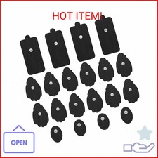 TENS Unit Electrode Pads NURSAL 20 Pack 3.5mm Snap EMS Replacement Pads for Elec
