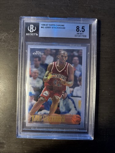 1996-97 Topps Chrome - #42 Jerry Stackhouse Beckett 8.5 - Bild 1 von 1