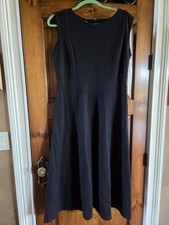 talbots black dress 10- nwt