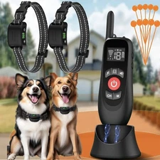 Wireless Dog Fence, Portable Electric Fence System for Dogs with Remote Training